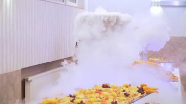 insanlar grubu lüks Restoran kapalı açık büfe gıda catering