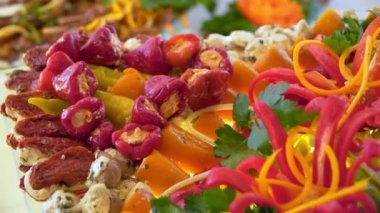 insanlar grubu lüks Restoran kapalı açık büfe gıda catering