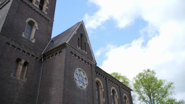 Mooie kerk in Duitsland zonnige — Stockvideo