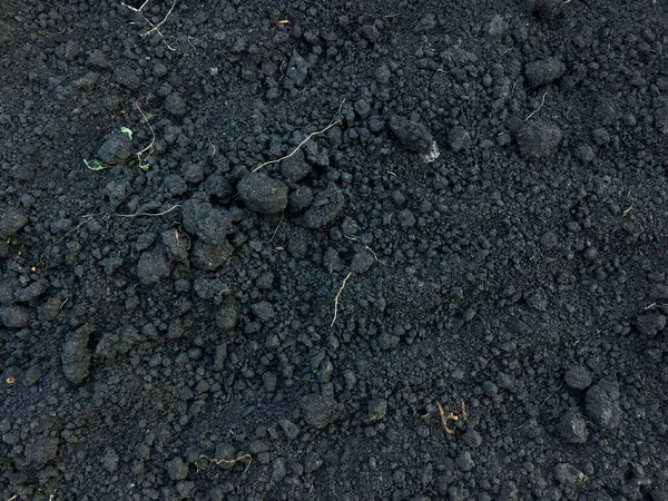 Textura Chão Estrutura Solo Fechar Cavar Terra Plantando Padrão Terra — Fotografia de Stock