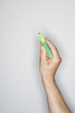 Beyaz bir erkek el hareketi