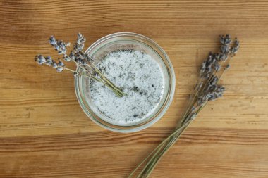 Lavanta şeker. Natürmort düz-lay