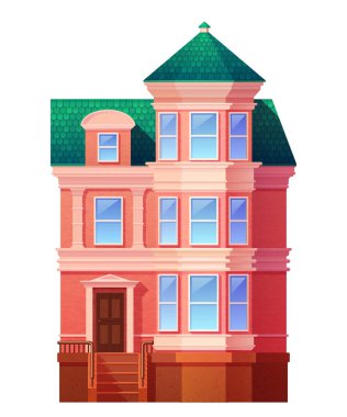 Detaylı kırmızı yazlık ev