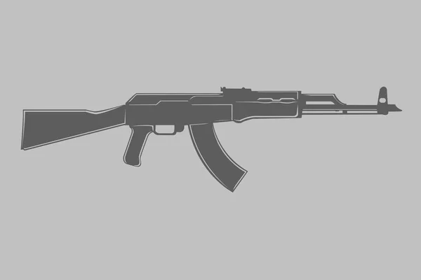 Soviet assault rifle vector illustration. — Stock Vector