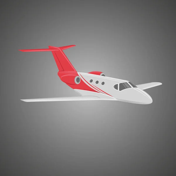 Vecteur jet privé. illustration jet d'affaires . — Image vectorielle