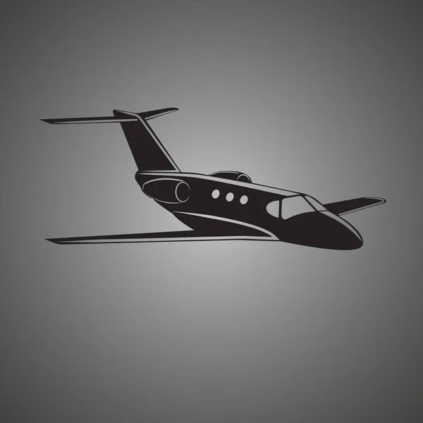 Icona del vettore jet privato. Illustrazione jet business . — Vettoriale Stock