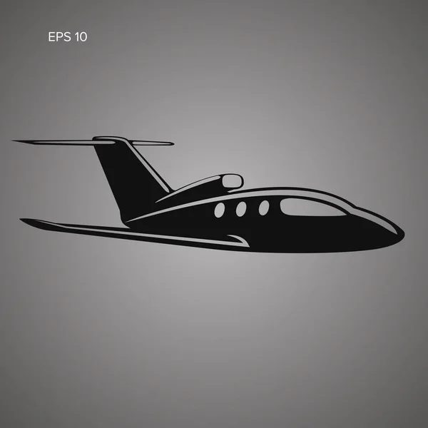 Privé jet vector icoon. Zakelijke jet illustratie. — Stockvector