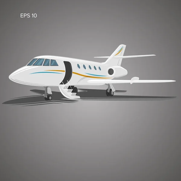 Icône vectorielle jet privé. illustration jet d'affaires . — Image vectorielle