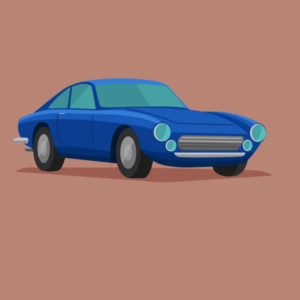 Vintage σπορ αυτοκίνητο διανυσματική απεικόνιση. Κλασικό ευρωπαϊκό — Διανυσματικό Αρχείο