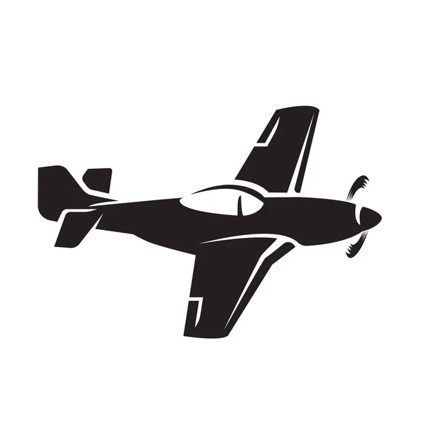 Легендарная векторная икона американских истребителей Второй мировой войны . — стоковый вектор