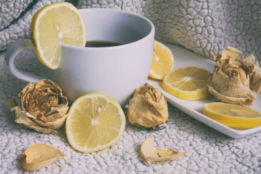 Beyaz fincan çay veya kahve, çay, sıcak kahve