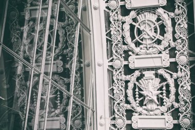 duvarlara ve duvarlara architectur beyaz desenler sıva