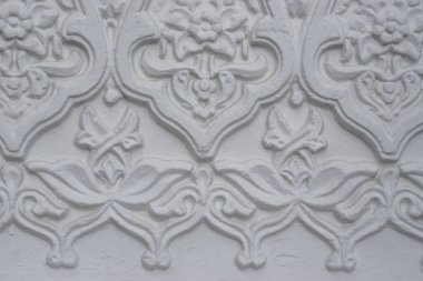 duvarlara ve duvarlara architectur beyaz desenler sıva