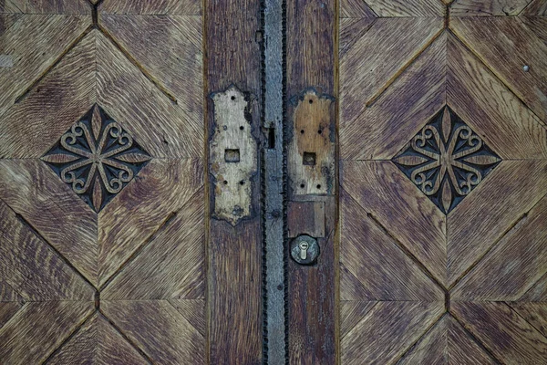 Patrones de madera en las puertas, textura de madera — Foto de Stock