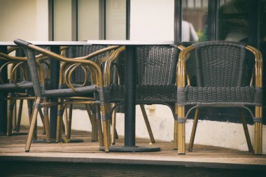 sokak, hasır sandalyeleri, açık kafeler, hasır mobilya 