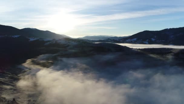 冬季的山脉 — 图库视频影像