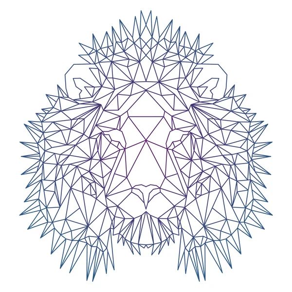 Güzel geometrik aslan