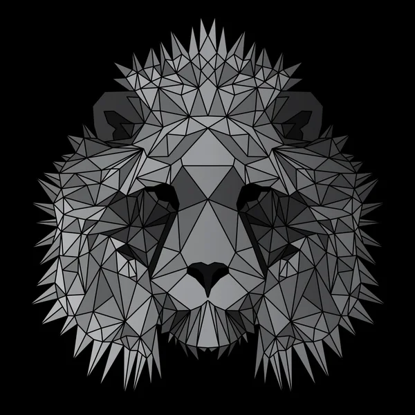 Beautiful geometric lion — Stock Vector