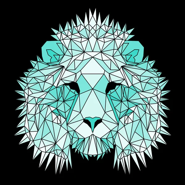 Όμορφο γεωμετρικό Λιοντάρι — Διανυσματικό Αρχείο