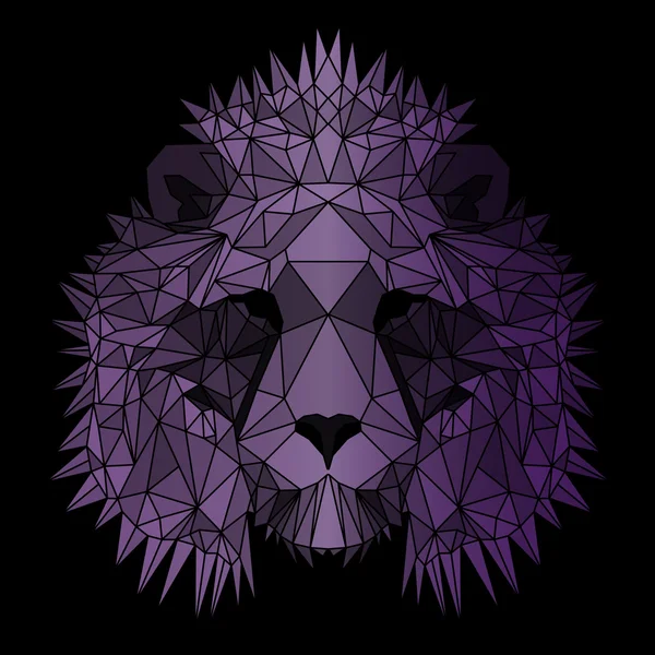 Hermoso león geométrico — Archivo Imágenes Vectoriales