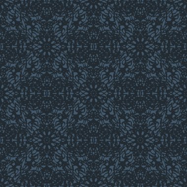 Çiçek ile zarif Dikişsiz desen ve Mandala öğeleri