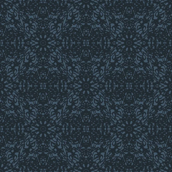 Çiçek ile zarif Dikişsiz desen ve Mandala öğeleri