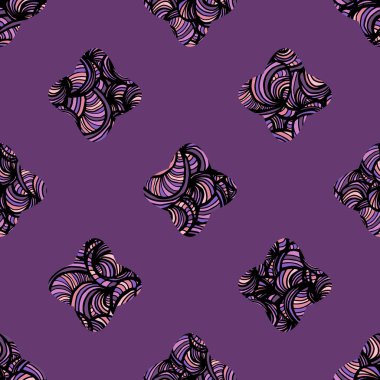 Zarif doodle seamless modeli