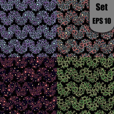 Zarif doodle seamless modeli