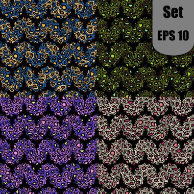 Zarif doodle seamless modeli