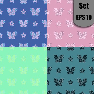 Zarif doodle seamless modeli