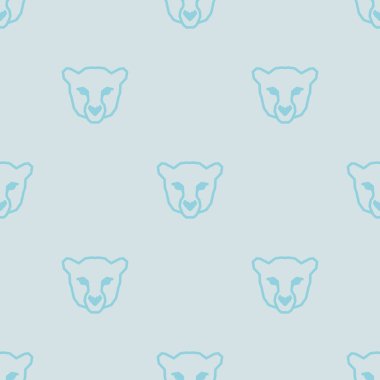 Düşük poli Çita ile Seamless modeli arka plan. Güzel vektör grafik illüstrasyon Eps 8