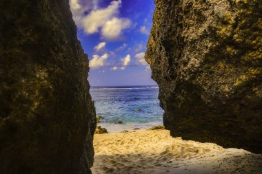 Indonesian beach on the island of Bali/Indonesia/