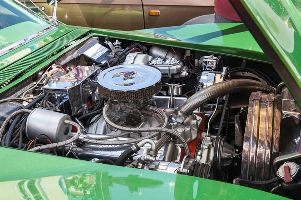 Motor Corvette Verde — Foto de Stock