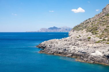 Sahilden sahile Yunanistan Rodos Adası. Sahil l