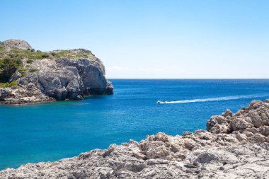 Sahilden sahile Yunanistan Rodos Adası. Sahil l