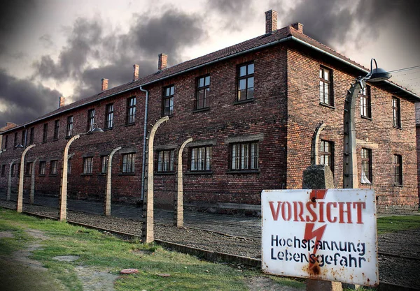 Oświęcim Polska Lutego 2019 Muzeum Auschwitz Muzeum Pamięci Holocaustu Główna — Zdjęcie stockowe