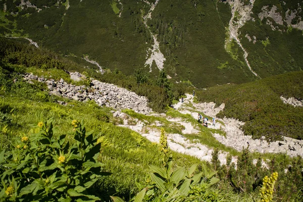 Tatra 골짜기의 골짜기에서 지입니다 High Tatras에 숨막힐 — 스톡 사진