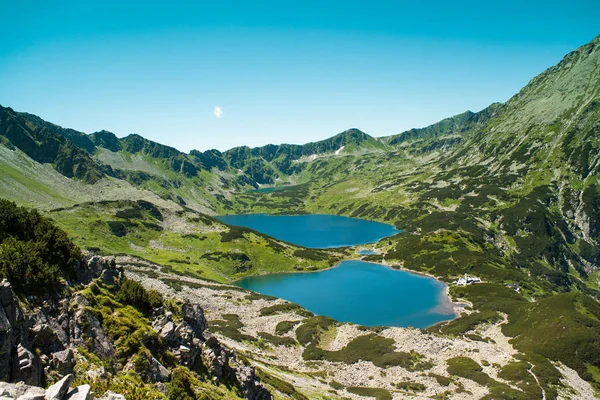 Tatras Dağlar Beş Havuz Vadisi Dağlar Görünümü Iki Göl Beş — Stok fotoğraf