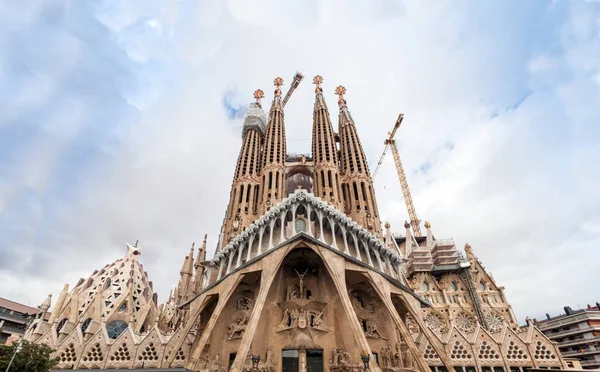 Spain Barcelona Catalonia 2017 Temple Expiatori Sagrada Famlia Secessionist Church — Stock Photo, Image