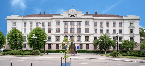 IWANO-FRANKIWSK, UCRÂNIA - 1 de maio de 2017; Tribunal da Cidade de Ivano-Frankivsk do Oblast de Ivano-Frankivsk — Fotografia de Stock