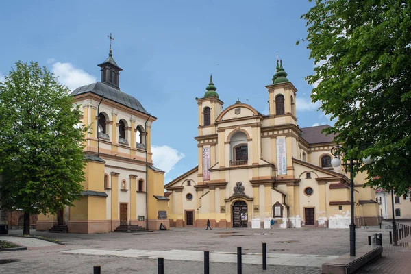 Iwano-Frankiwsk, Ukrajina, kostel Panny Marie, i římsko-katolická katedrála postavená v Xvii století. — Stock fotografie