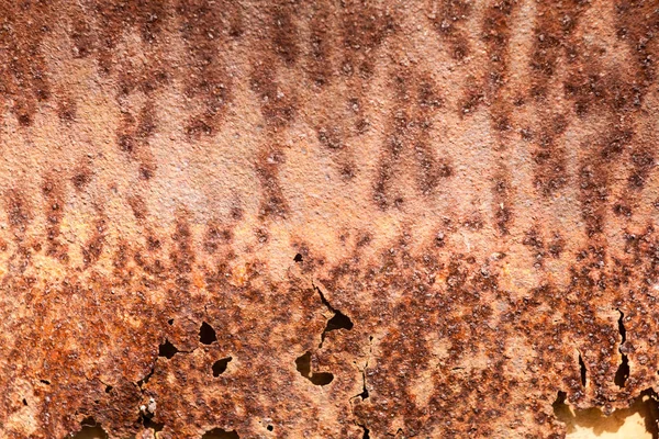 Rusted Corroded Steel Background Theme Inglês Ferrugem Corrói Folha Metal — Fotografia de Stock