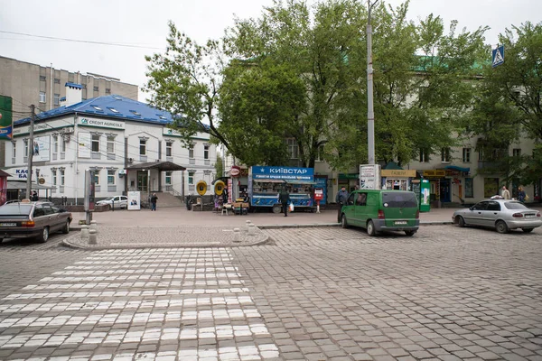 IWANO- FRANKIWSK, UKRAINE, View from the bus station to the city. — Stock Photo, Image