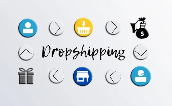 How Dropshipping Works — Stock Photo, Image