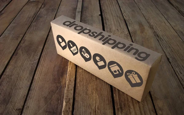 How Dropshipping Works . — Stock Photo, Image