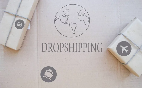 How Dropshipping Works . — Stock Photo, Image