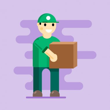 Dropshipping bir vektör simgeler. Bir servis nakliye.