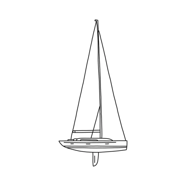 Bannière plate projet de yacht exclusif, dessin animé . — Image vectorielle