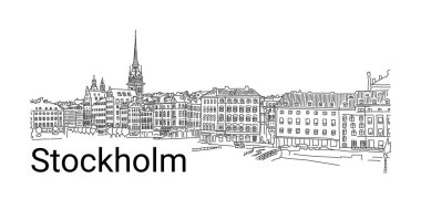 Panorama capital sweden beautiful architecture