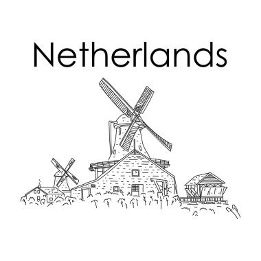 Yel değirmenleri zengin tarih ve kültür Hollanda.